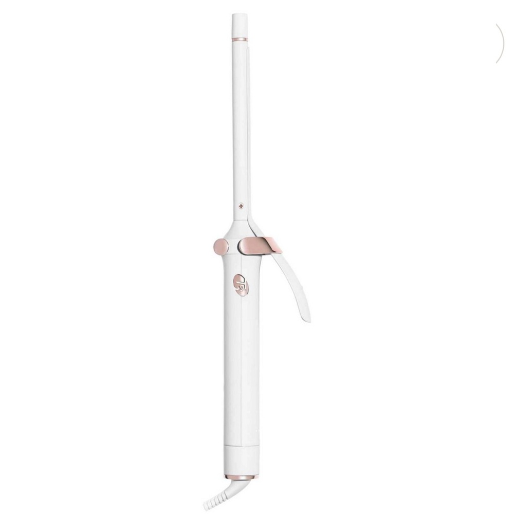 T3 White and Rose Gold Curling Iron 1/2”